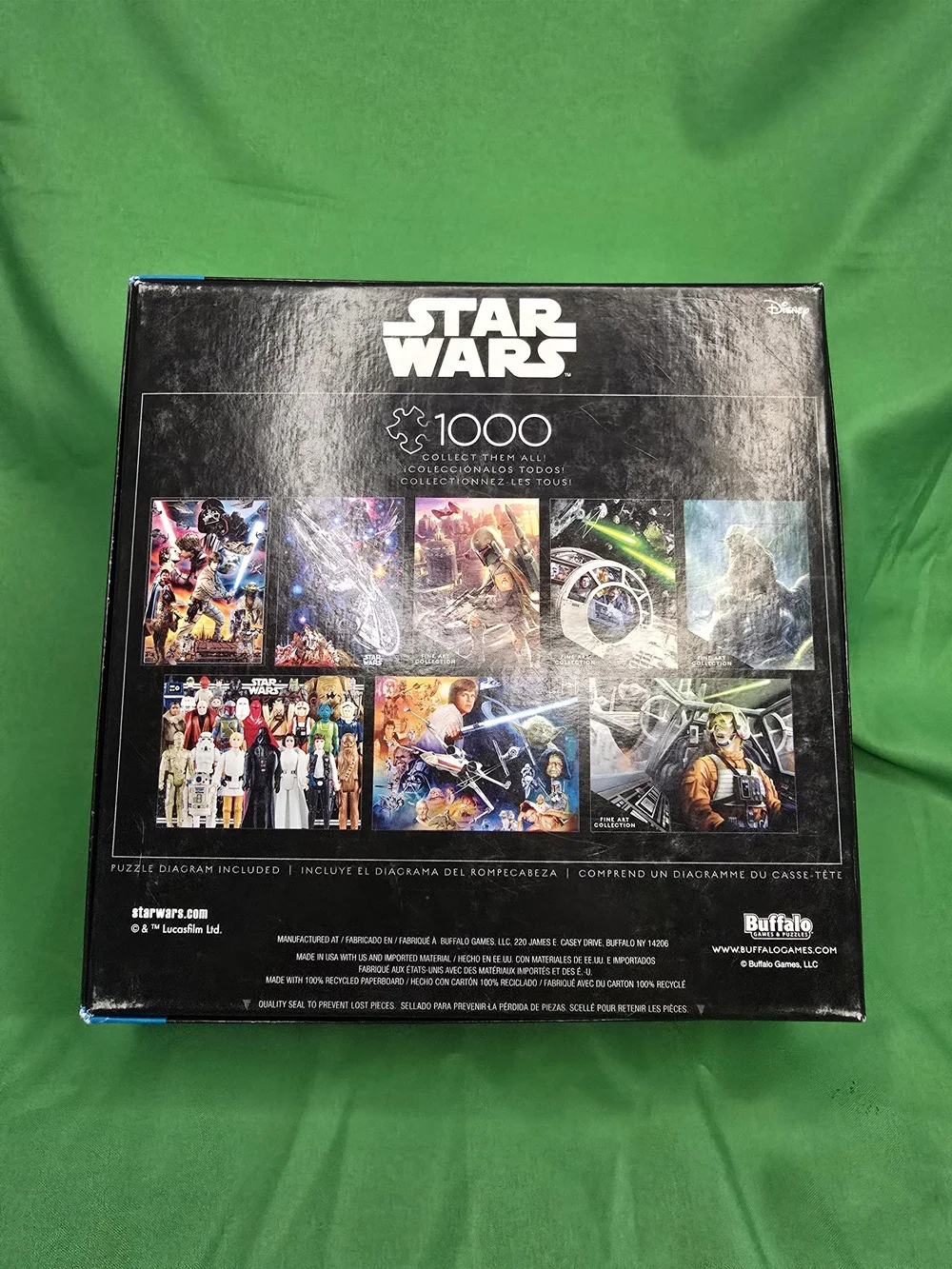 Star Wars Vintage Action Figures 1000 Piece Puzzle Buffalo Games 10600 Disney